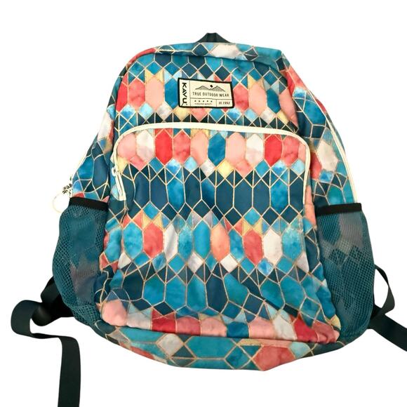Kavu Outdoor Stained Glass School Backpack Travel - Picture 1 of 8